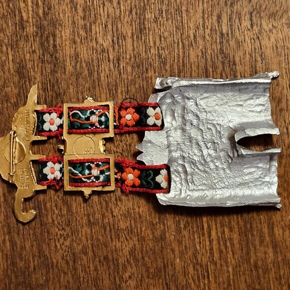 VINTAGE 1980 4 Service Battalion Medal Lederhosen German - Picture 3 of 5